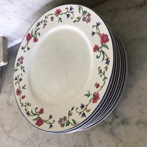 LENOX Rose Garden Dinner Plates Casual Images @ 11" - Picture 4 of 14